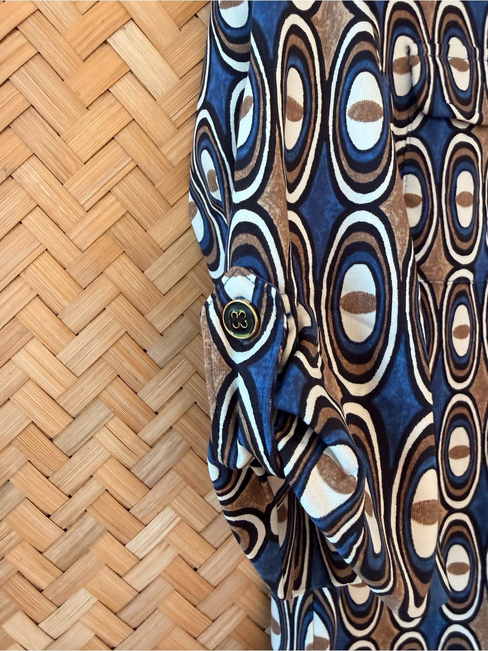J. MCLAUGHLIN LAWRENCE OPTIC GEOMETRIC PRINT COLLARED SHIFT DRESS CORP-CORE EUC - Picture 8 of 14